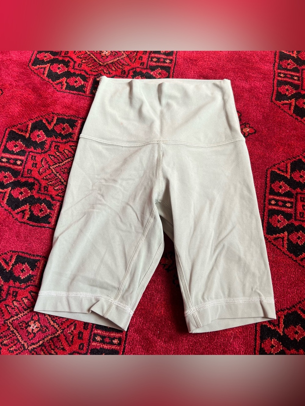 lululemon athletica Align High-Rise Bike Shorts in Sage Green
